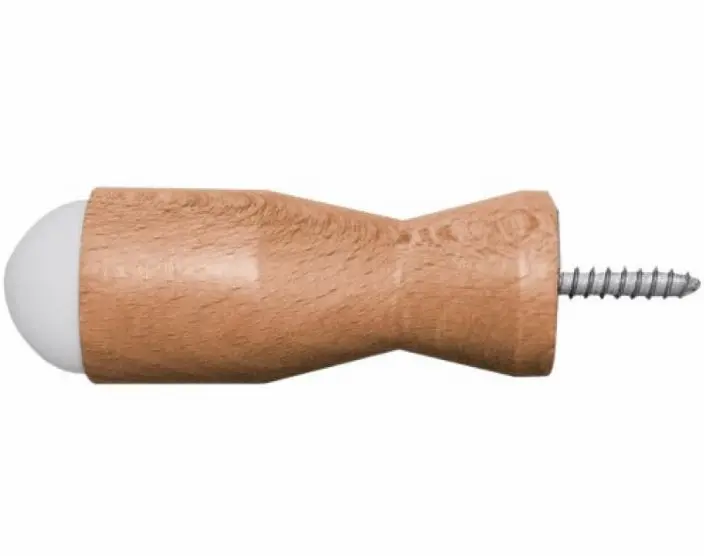 Butoir de plinthe bois hêtre verni 100mm