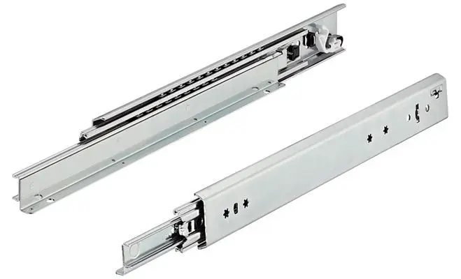 Coulisses Ac. zingué avec roulement à billes Charges lourdes-[Dimensions:550mm]