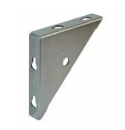 Equerre Fixation élément 70x70  Zinguée