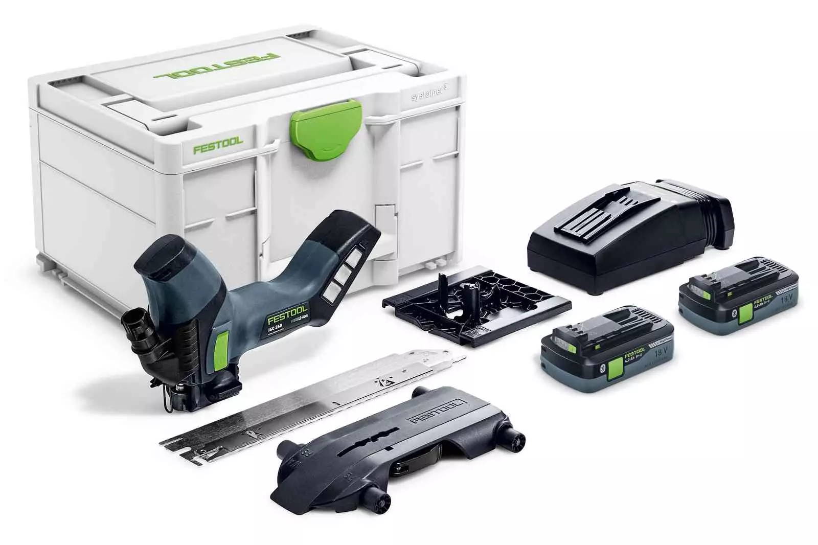 Scie sans fil pour matériaux isolants ISC 240 HPC 4,0 EBI-Plus - FESTOOL - avec 2 batteries 18V 4.0 Ah - chargeur - lame - systainer  - 576569