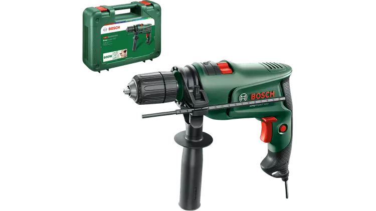 Perceuse à percussion filaire EasyImpact 600 - Puissance absorbée 600 W - En coffret - BOSCH - 0603133000