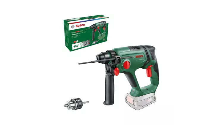 Perforateur sans fil UniversalHammer 18V - BOSCH VERT - sans batterie, ni chargeur - mandrin auto serran  - 06039D6001	