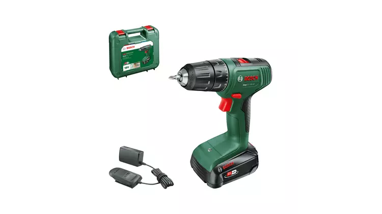 Perceuse-visseuse sans fil à 2 vitesses - EasyDrill 18V-40 Nm - 1 batterie 2,0 Ah + chargeur - En coffret - BOSCH - 06039D8004