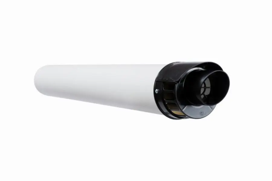 Kit ventouse horizontale 60/100 Noir ATLANTIC - 074255