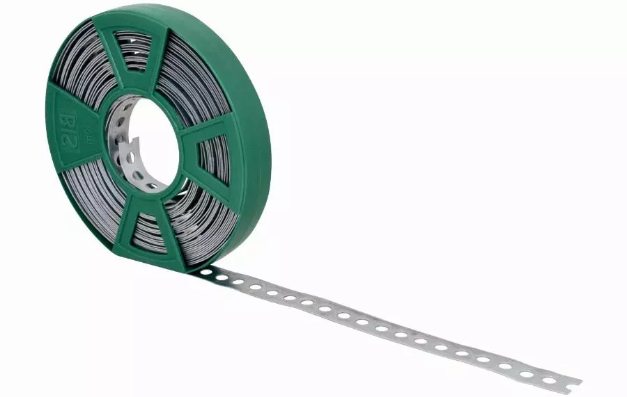 Bande de montage WALRAVEN acier bords droits (gs) - 26 x 1.0 mm - 10 mètre - 0831026