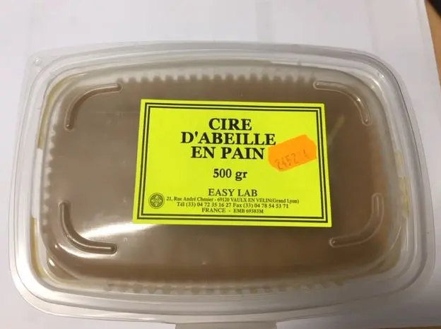 Cire d'abeille en pain 500g  EASY LAB
