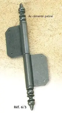 Fiche à larder N°6 en Acier patiné verni-[Dimensions:Lames 80]