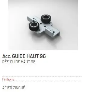 Guide du haut  R 96  SEED