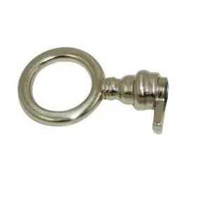 Anneau de clé  "rond " Zamak Nickel mat