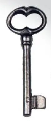 Clé rustique fonte N. 1CH pour serrure de meuble