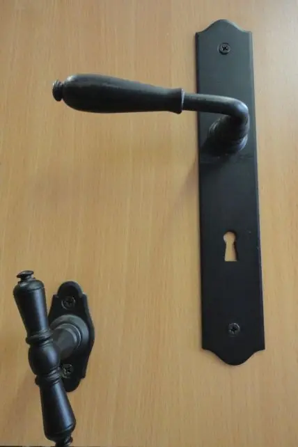 Ensemble de porte NEVERS Fer Noir-[Modèle:NOIR TR CYL]