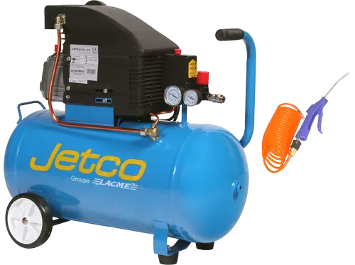 Compresseur mobile JetCo 50 LACME 13 m³/h mono 50L 8 bar - 104000