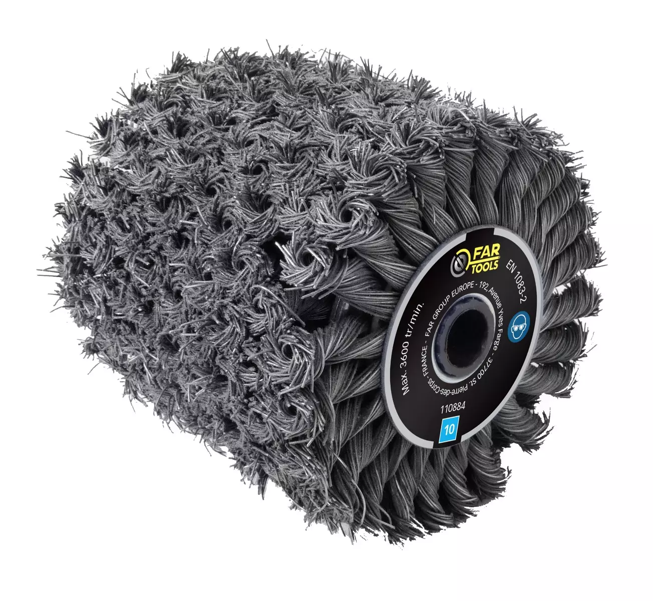 Brosse fibre métal torsadé FAR TOOLS Ø 120 mm L 100 mm - 110884