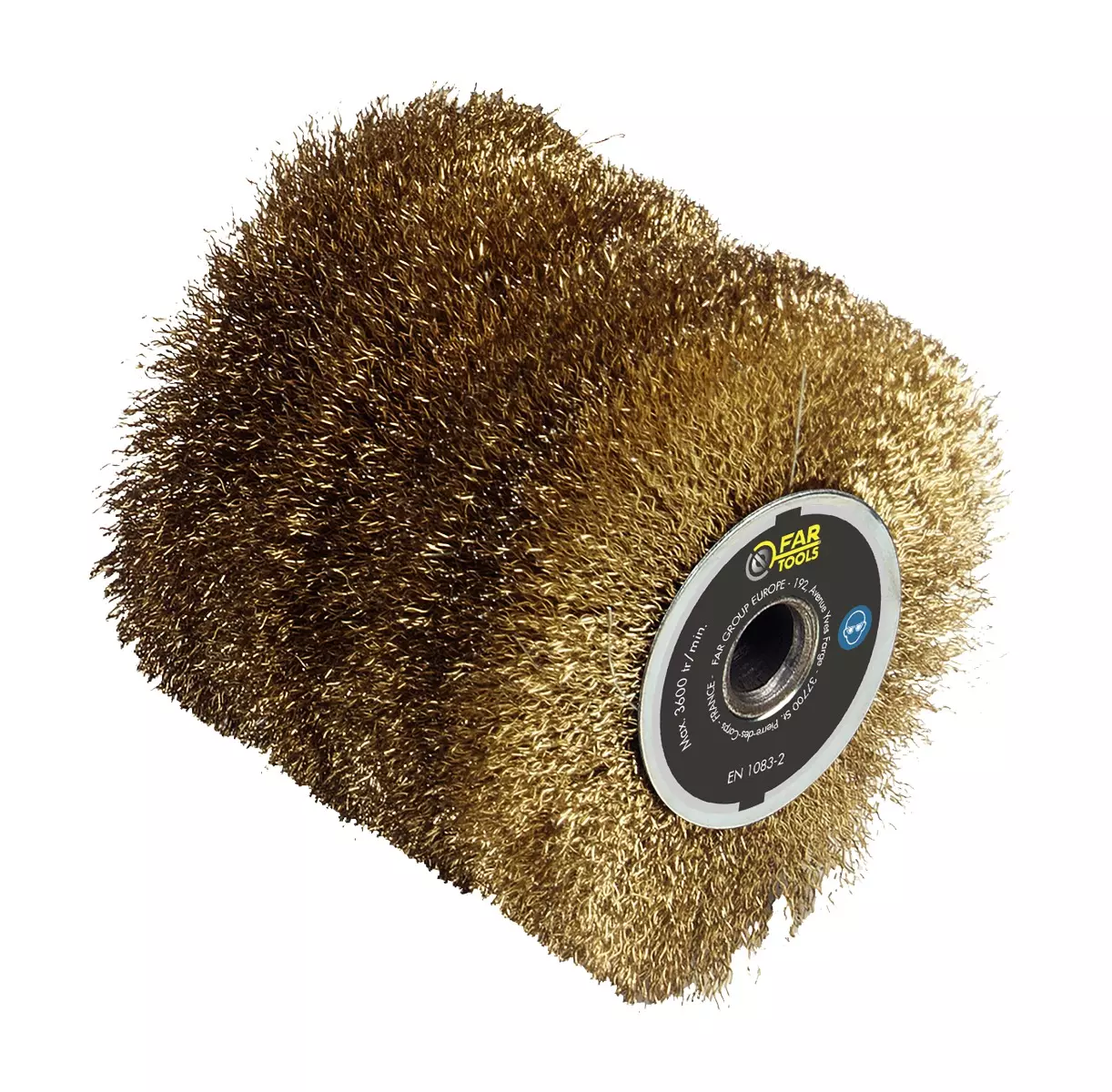 Brosse fil laitonnée 0,3 mm FAR TOOLS Ø 120 mm L 100 mm - 110885