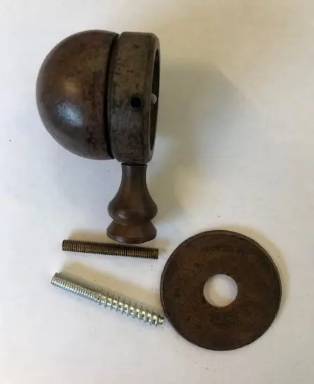 Embout pour corde de rampe Ref 466 D.32mm-[Finition:Fer rouillé ciré]