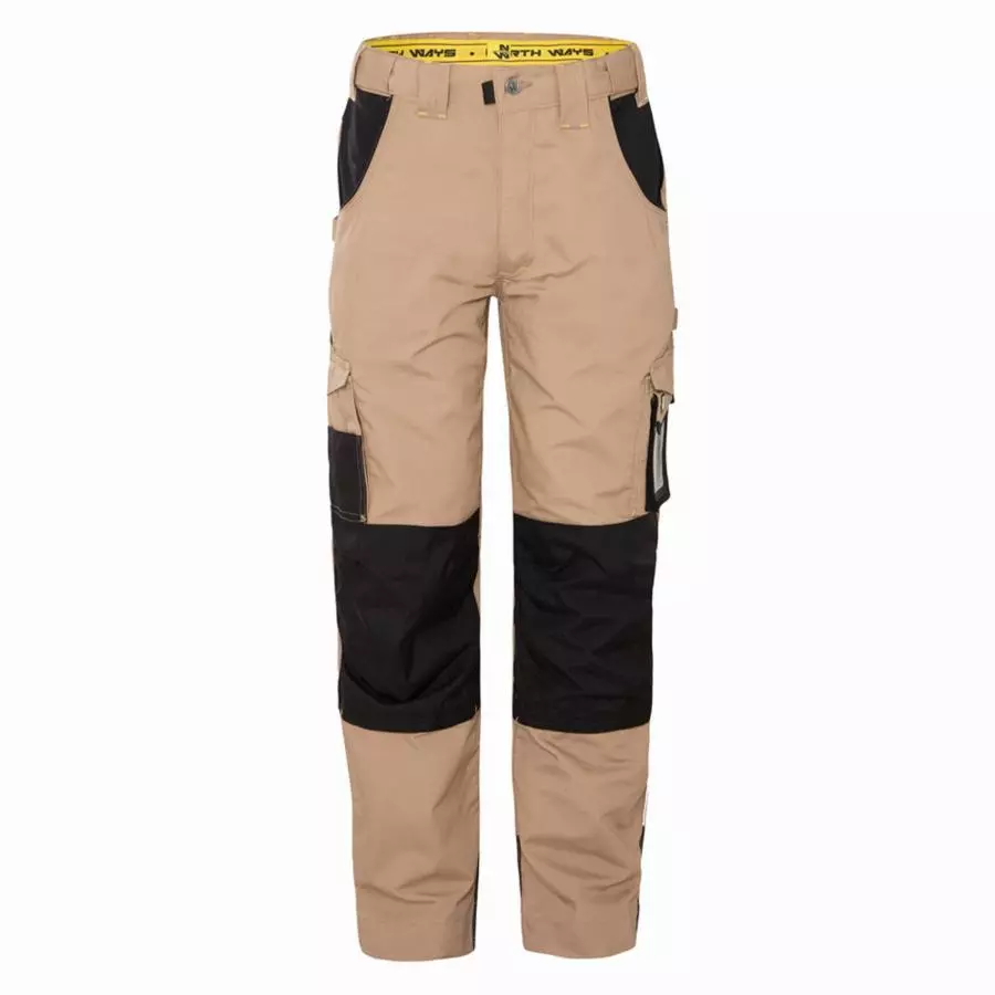 Pantalon de travail - NORTH WAYS - Adam beige/noir T.44       1204 BEIGE 44