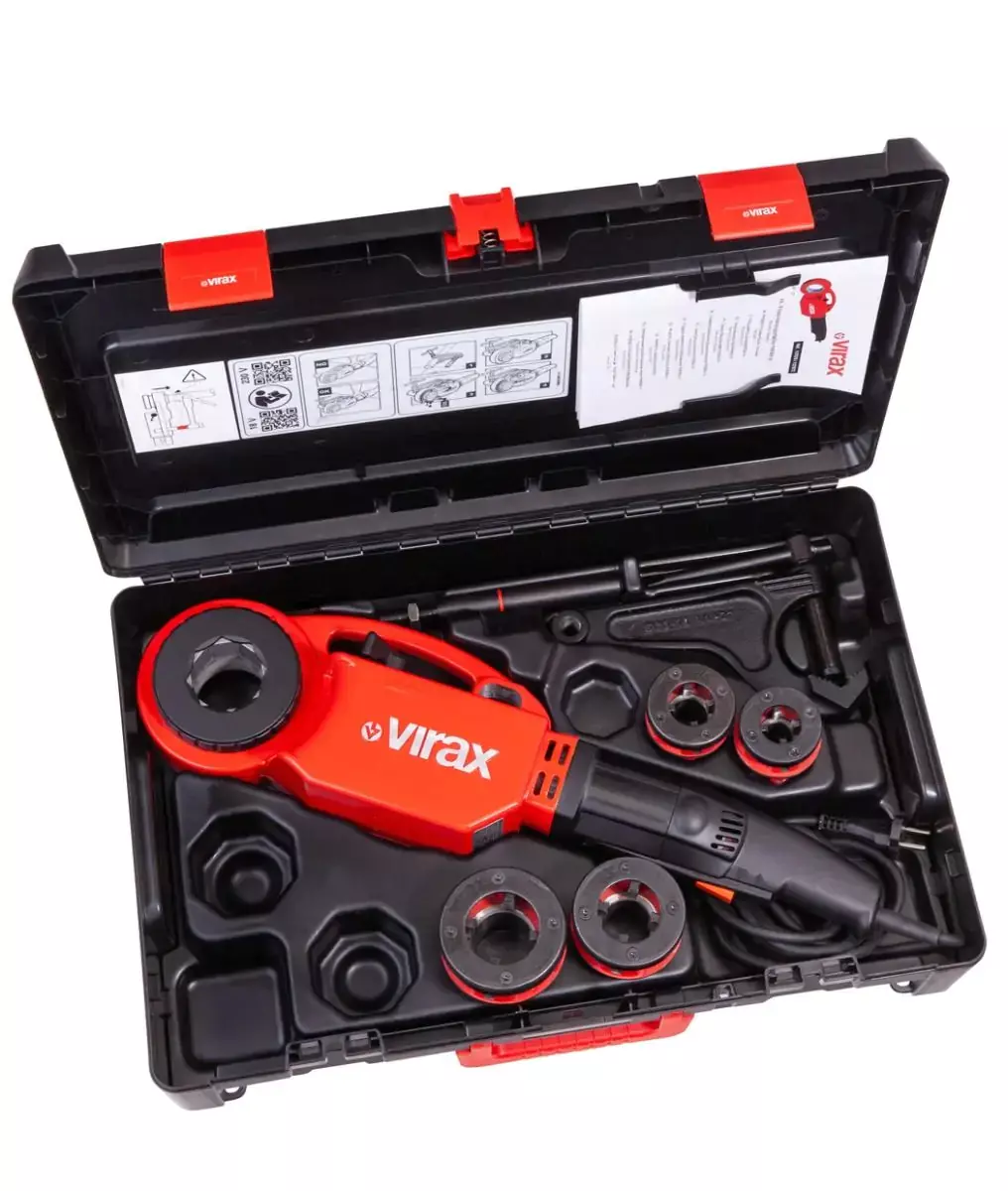 Filière électroportativePhénix IV 230V + 4 têtes BSPT Droite - VIRAX - 137571