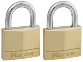 Lot de 2 cadenas en laiton massif MASTERLOCK 40 mm - 140EURT