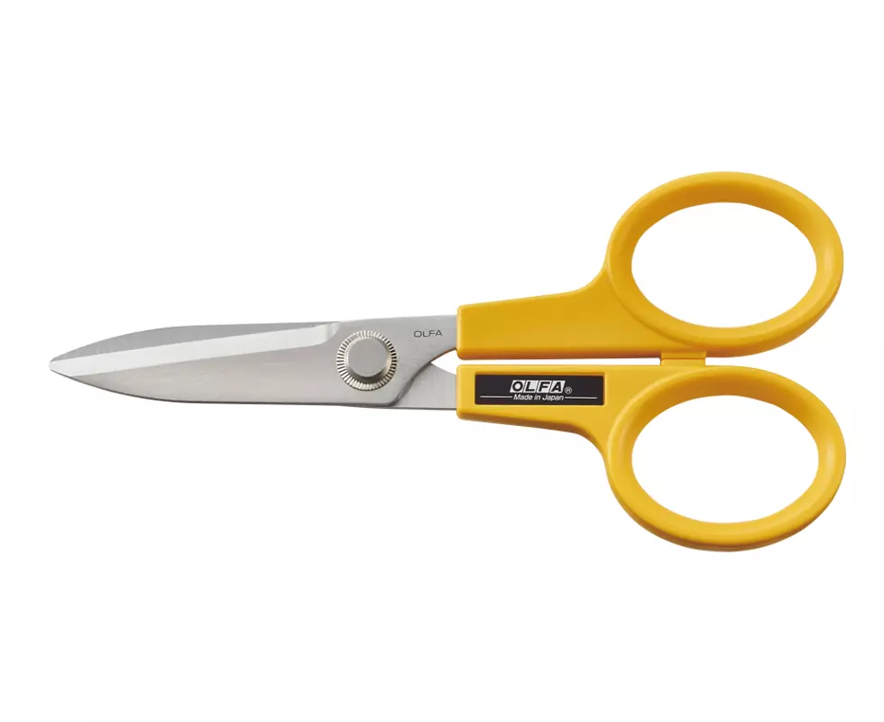 Ciseaux ambidextre OLFA SCS-2 à bouts effilés - Longueur 175 mm - CARPENTRAS SIGN - OL05303