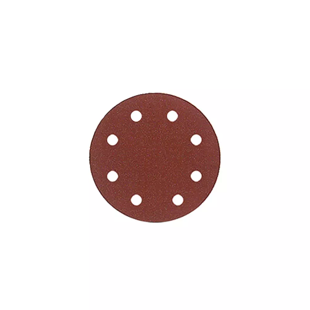 8 disques auto-agrippant corindon semi-vrac - D. 150 mm Gr. 80 - 6 trous pour bois et métaux - LEMAN - 15006.82