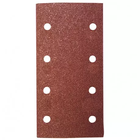 8 patins auto-agrippant corindon - 93 x 185 mm Gr. 40 - 8 trous - pour bois et métaux - LEMAN - 93185.08.81