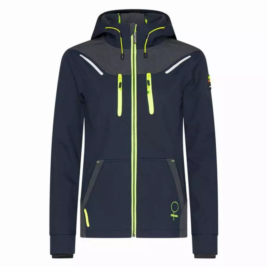 Veste femme - NINE WORTH - Florence 1502 Marine / Jaune Fluo
