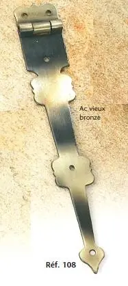 Penture de meuble plate L.225mm Réf 108 BROS