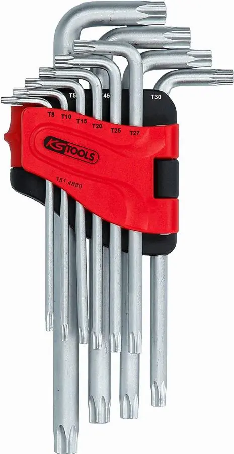 Jeu de clés mâles coudées Torx longues KSTOOLS - 10 pièces - 151.4880