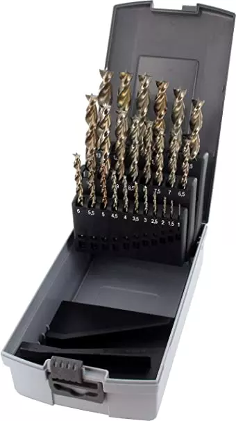 Jeu de mèches à bois hélicoïdale, HSS-G, 25 pcs dans boîte en plastique FAMAG - 1594.825