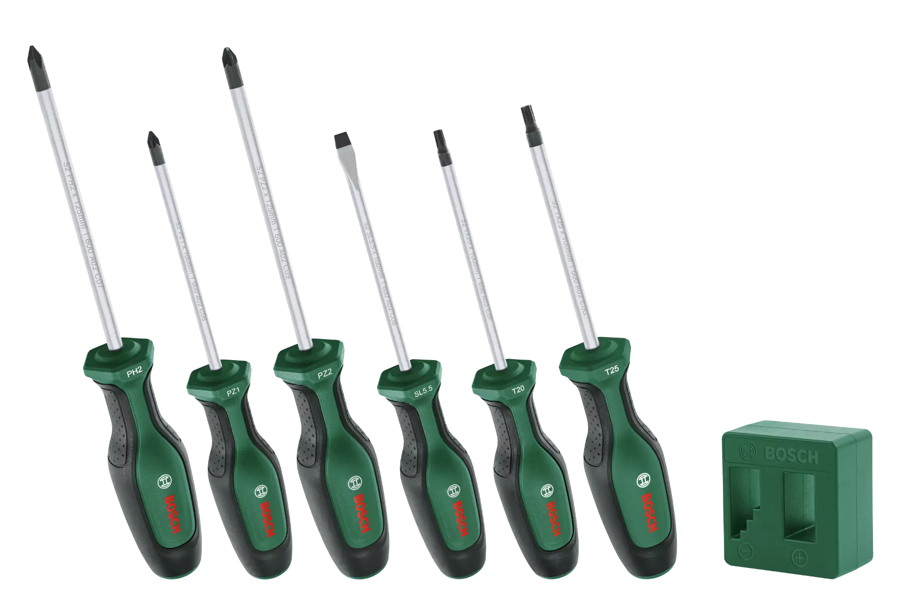 Set de tournevis haute performance - 6 pièces + Magnétiseur - BOSCH - 1600A02W7L