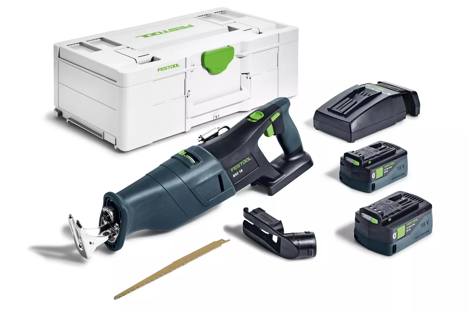 Scie sabre sans fil RSC 18 5.0 EB-Plus - FESTOOL - avec 2 batteries 18V  5.0 Ah - 576948