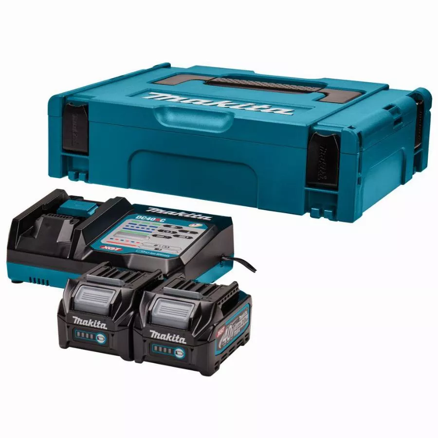 Makita  40V Li-ion MAX Set de démarrage - 2 batteries 2,0 ah - Mbox - 191V15-1