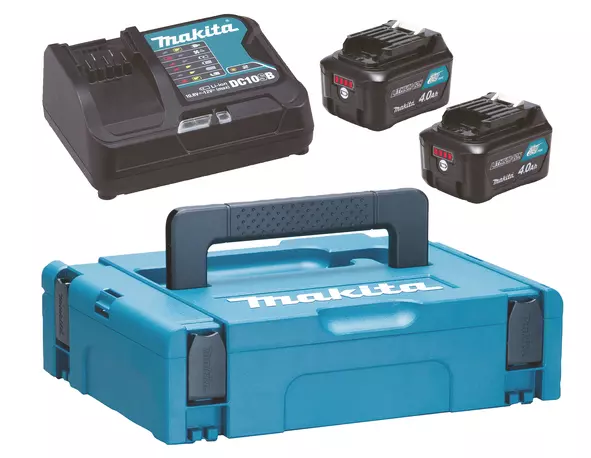 Pack 2 Batteries BL1041B + DC10SA + Makpac MAKITA - 197641-2
