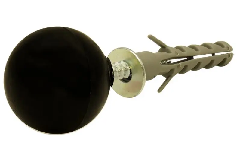 Butoir de porte forme "boule ronde" Ref 266-[Couleur:Noir]