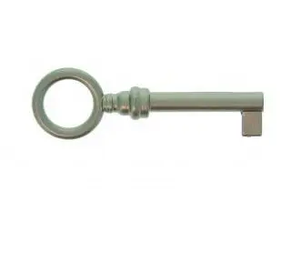 Clé de meuble "Anneau rond"  T.35 Zamak Nickel Mat