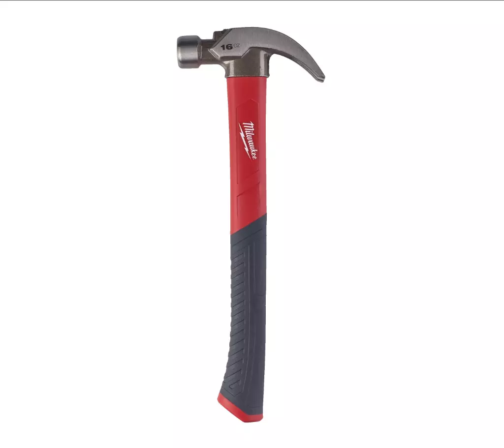 Marteau à griffes courbes en fibre de verre 450G - MILWAUKEE - 4932478657