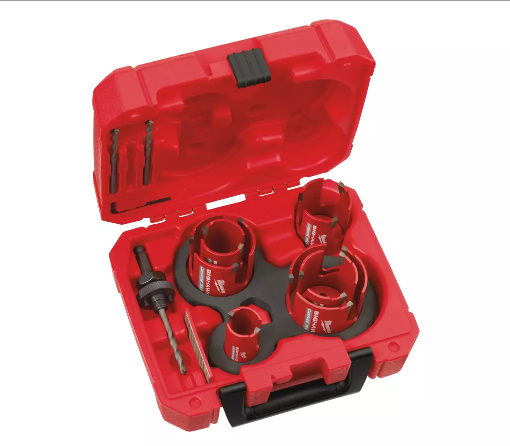 Coffret de scie cloches multi matériaux BIG HAWG TCT 10 pcs - MILWAUKEE - 4932464939