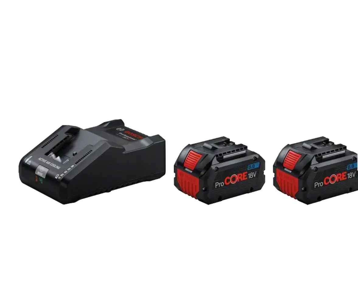 2 batteries  PROCORE18V 8.0AH + chargeur GAL 18V-160 PROFESSIONAL - BOSCH - 1600A02T5P