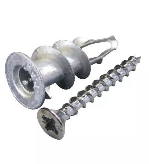 Cheville Plak métal Cheville plus vis pour plaque de plâtre sans perçage. Sachet de 10 - ING FIXATIONS -  A858760