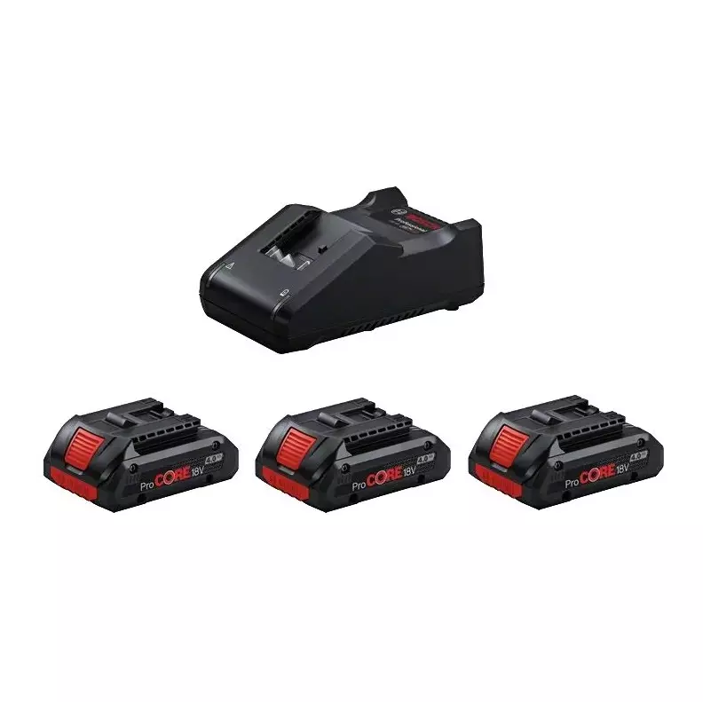 3 batteries Compact ProCORE  18V 4.0 Ah  avec chargeur - BOSCH - 0615990N2G