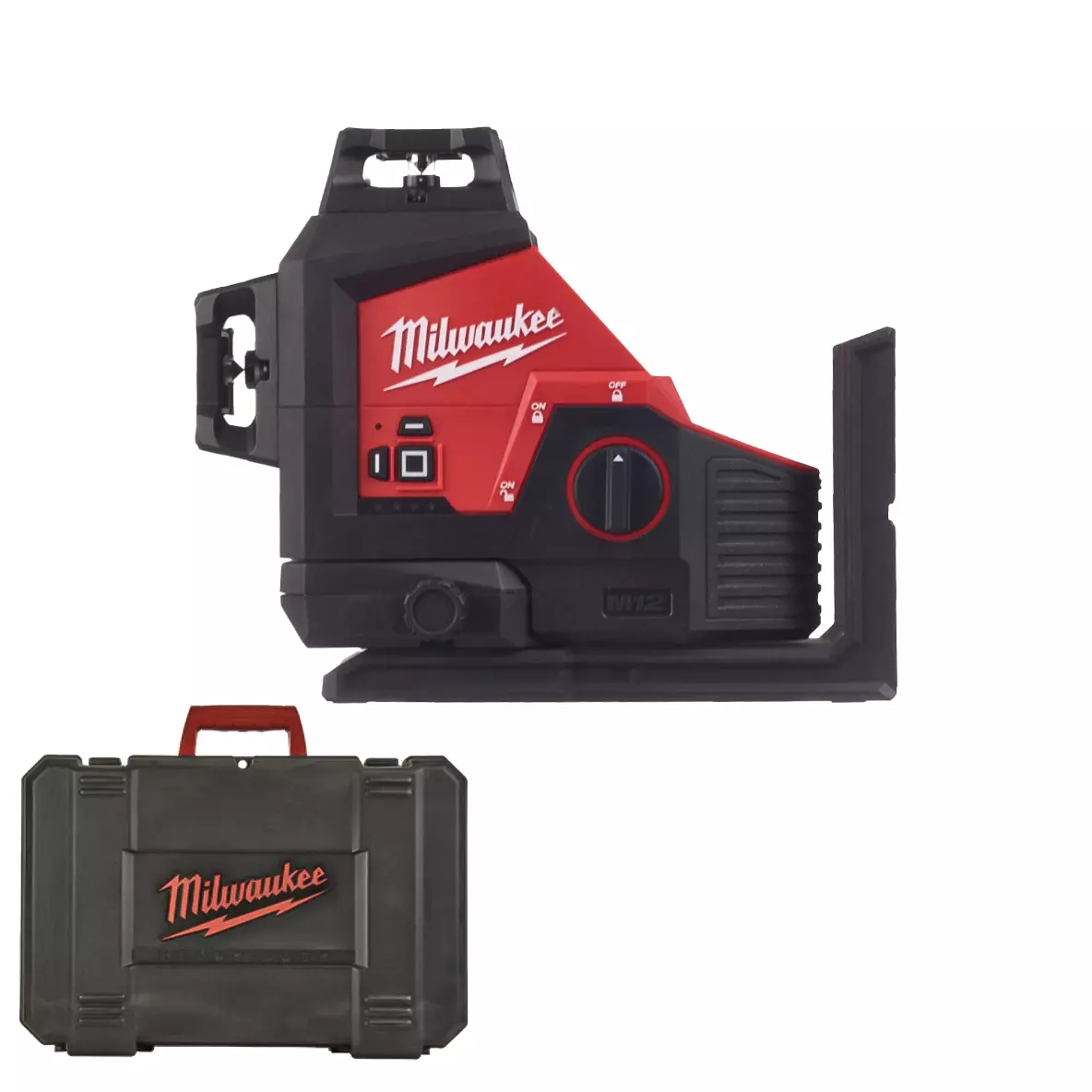 Laser 3 lignes vert 360° M12 3PL-0C - MILWAUKEE - sans batterie, ni chargeur - coffret de transport - 4933478103