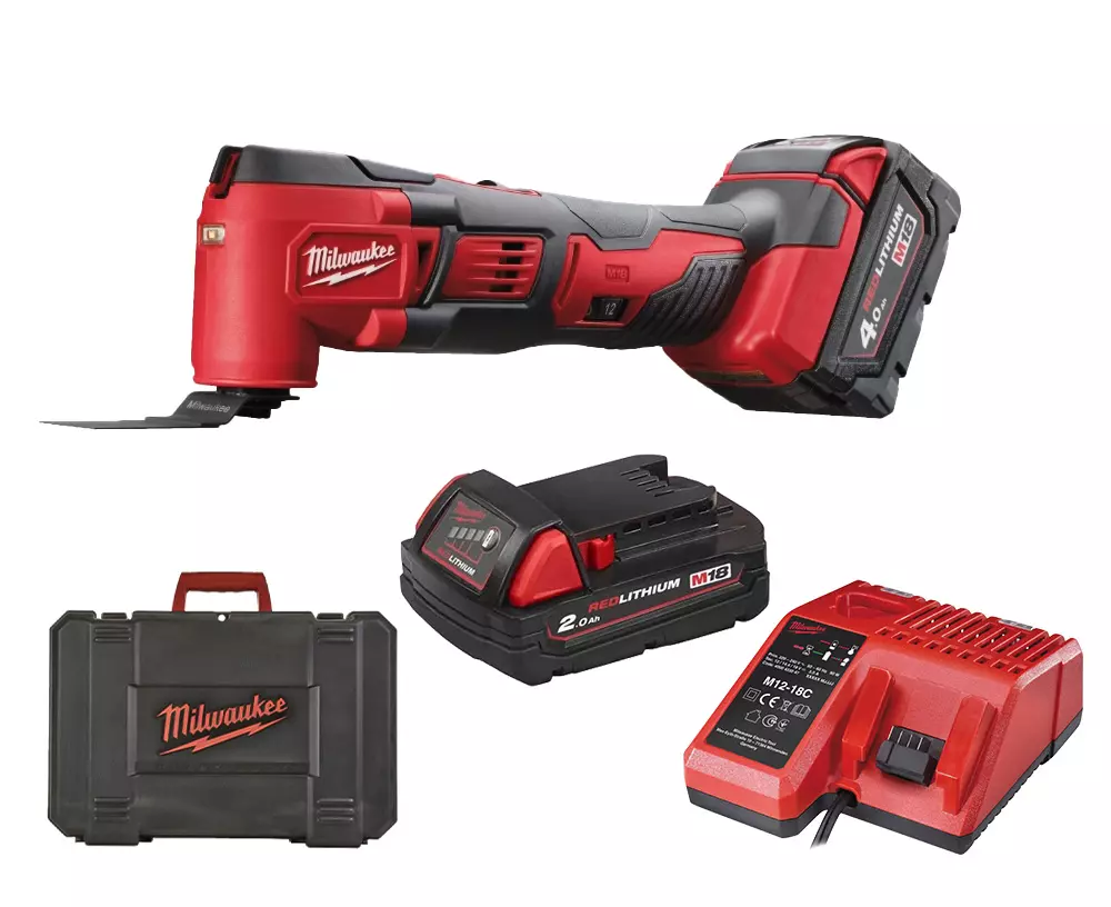 Outil multifonctions - M18 BMT-421C 18V Li-Ion - MILWAUKEE  avec 1 batteries 4.0Ah, 1 batterie 2.0Ah - coffret - 4933446210