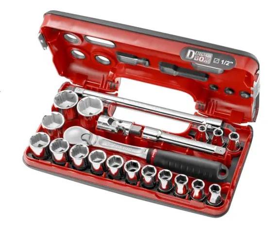 Jeu DBOX de douilles 1/2’’ 6 pans métriques OGV-GRIP - FACOM - SL.DBOX1GRPPB	