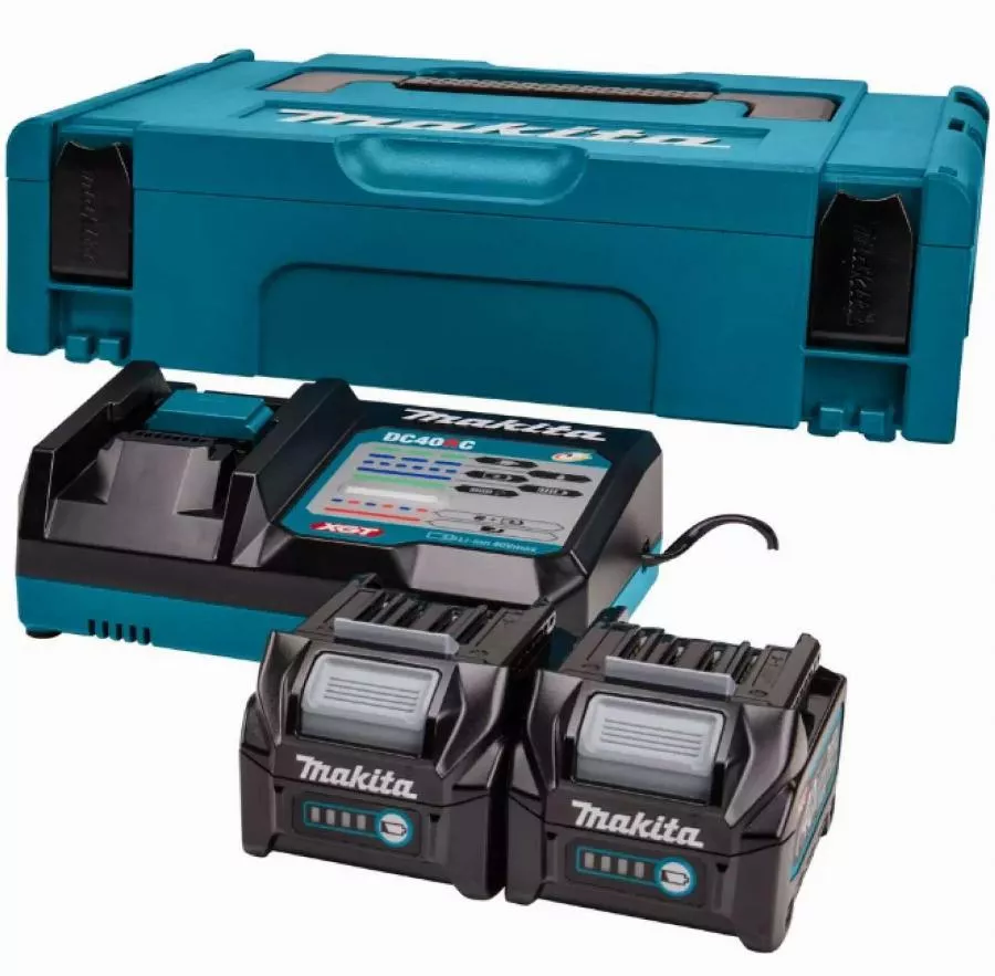 Makita  40V Li-ion MAX Set de démarrage - 2 batteries 2,5 ah - Mbox - 191V27-4