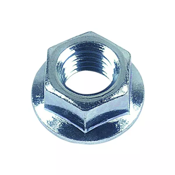 Écrou embase cranté DIN 6923 Classe 8 Zingué - 12 mm - Boite de 100 - LENNIE - 21240893