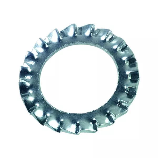 Rondelle éventail à dentures extérieures (AZ) DIN 6798 A Zingué - 24 mm - Boite de 50 - LENNIE - 21246352