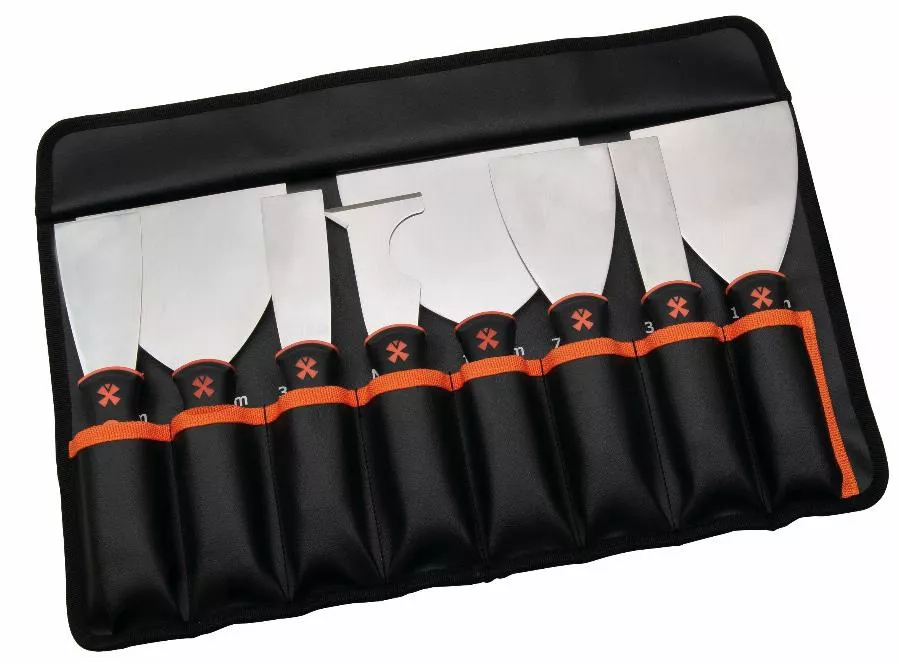 Trousse de 8 couteaux manche bimat - MOB - 221680