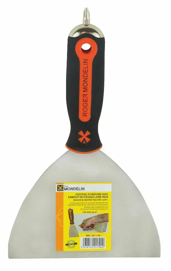 Couteau de plaquiste M. bimat L. inox 127MM embout PH2 - MOB - 221780