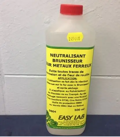 Neutralisant Brunisseur de métaux    0804  flacon  500 ml