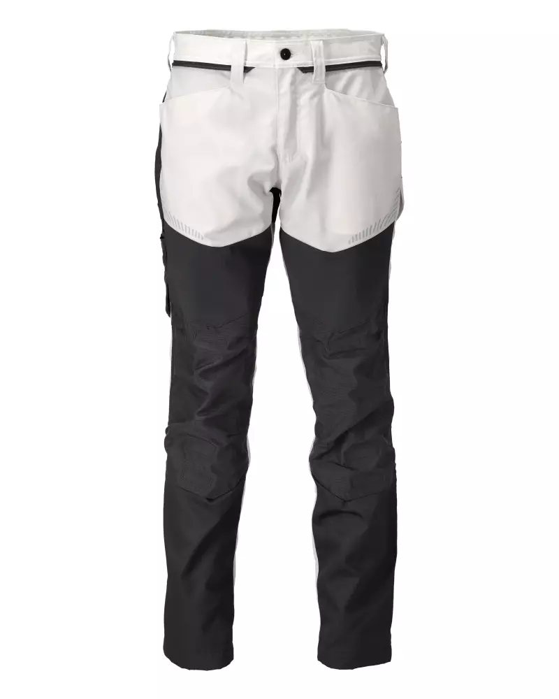 Pantalon de travail avec poches genouillères MASCOT Customized - 22479-230-Blanc gris-82-42
